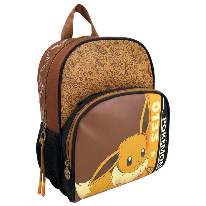 CYP BRANDS Mochila Eevee Pokemon 30cm con dos compartimentos y bolsillo lateral de malla