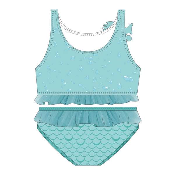 Cerdá Bikini Princess para Niña, 3 Años, Color Turquesa
