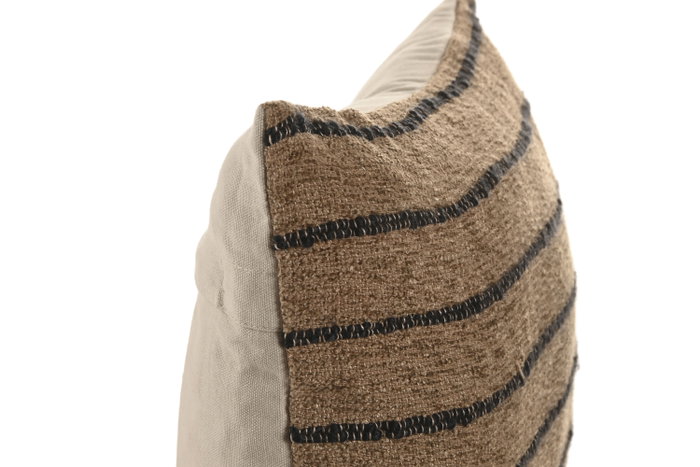 DKD Home Decor Cojín Algodón Velvet Natural 45x45 cm