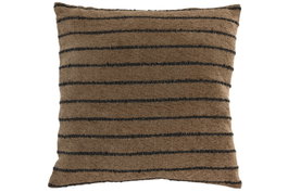 DKD Home Decor Cojín Algodón Velvet Natural 45x45 cm
