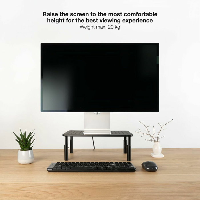 TOOQ Soporte Elevador TQMR081 para Monitor o Portátil Negro