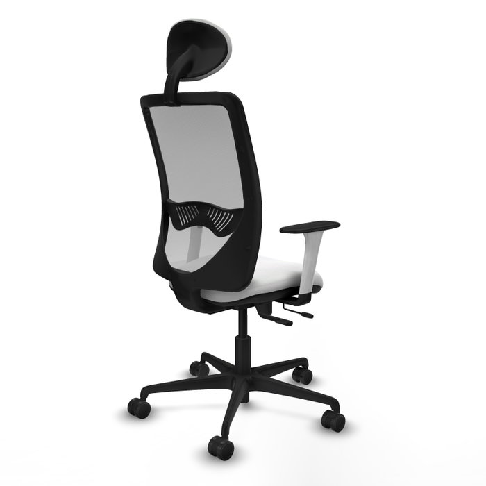 PIQUERAS Y CRESPO Silla de oficina Zulema con mecanismo Sincro/Traslack, Blanco y Gris PIQUERAS Y CRESPO Silla de oficina Zulema con mecanismo Sincro/Traslack, Blanco y Gris