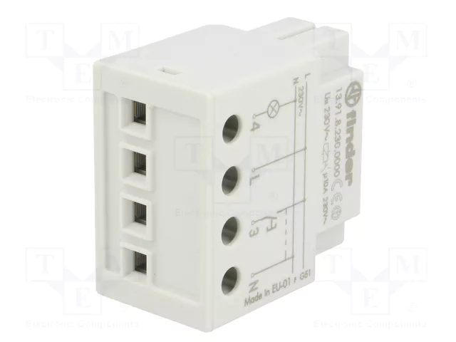 FINDER Relé de instalación biestable por impulsos 230V AC NA FINDER Relé de instalación biestable por impulsos 230V AC NA