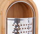 Kinvara Rallador Deposito Bambu y Acero 15.5 x 4 x 7 cm (Set de 12)