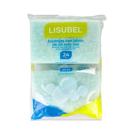 LISUBEL Esponja Enjabonada 24 Unidades
