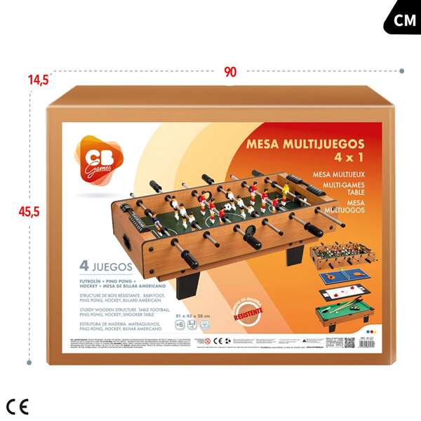 Color Baby Mesa Madera 4 Multijuegos