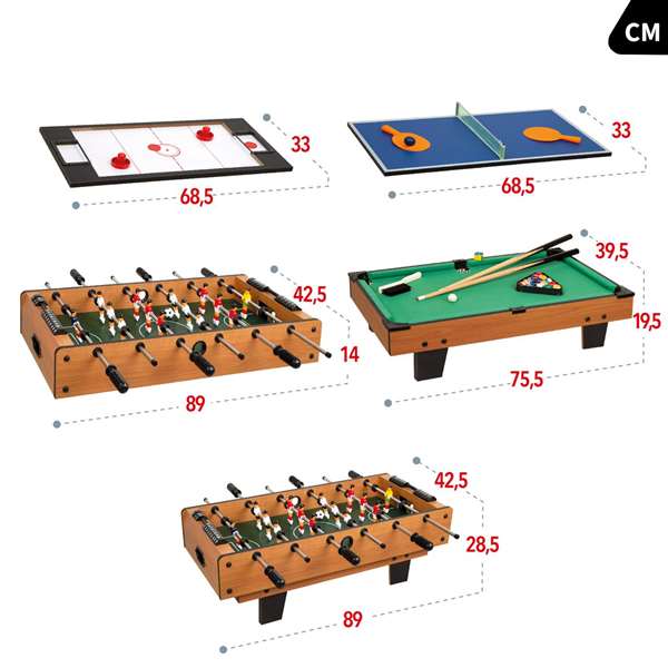 Color Baby Mesa Madera 4 Multijuegos