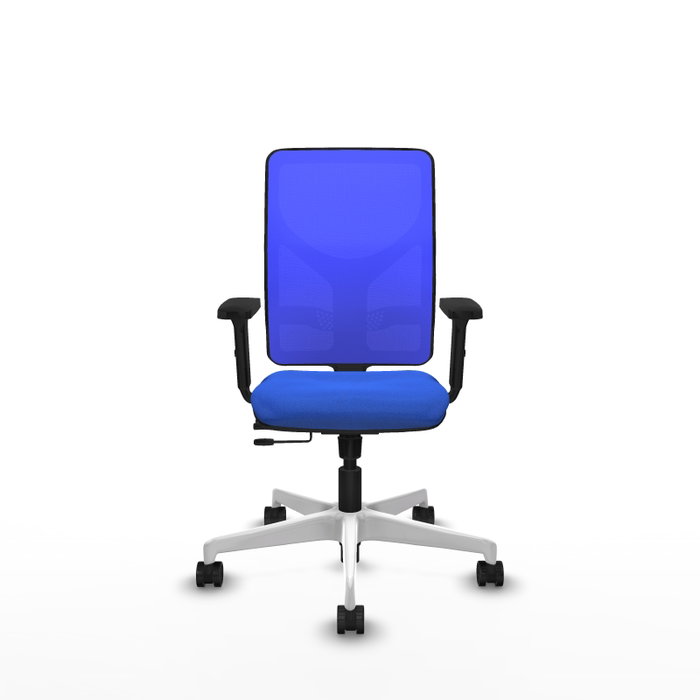PIQUERAS Y CRESPO Silla de oficina Motilla Azul con mecanismo Sincro/Traslack