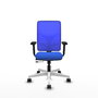 PIQUERAS Y CRESPO Silla de oficina Motilla Azul con mecanismo Sincro/Traslack