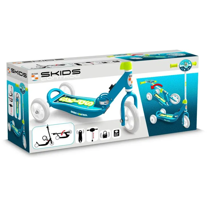 Stamp Patinete Plegable de 3 Ruedas STAMP Skids Control Explore - Azul - STA3496271880514