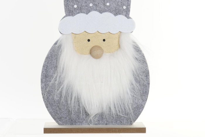 DKD Home Decor Figura Navidad Gnomo Gris Rojo MDF Fieltro 67.5 cm (4 Unidades)