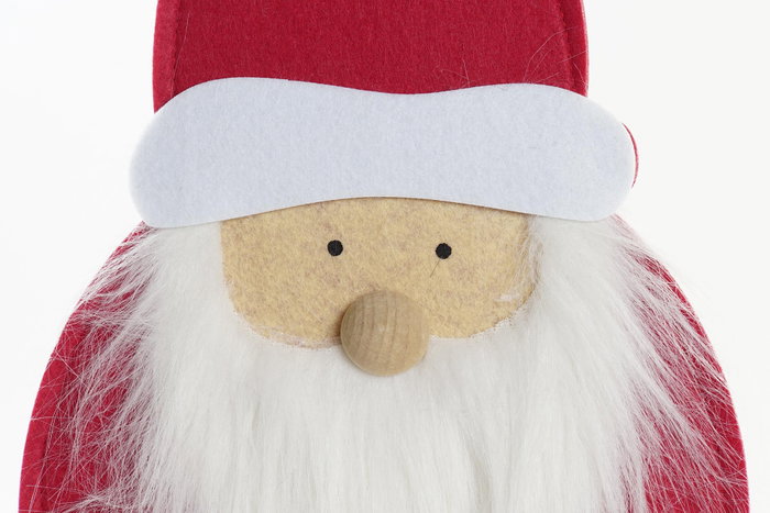DKD Home Decor Figura Navidad Gnomo Gris Rojo MDF Fieltro 67.5 cm (4 Unidades)