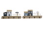 DKD Home Decor Perchero de Pared MDF Casas SASOON Surtido