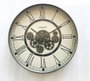 DKD Home Decor Reloj de Pared de Hierro y MDF Gris Oscuro 54x8x55 cm