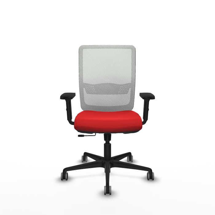 PIQUERAS Y CRESPO Silla de oficina Haches Rojo y Blanco PIQUERAS Y CRESPO Silla de oficina Haches Rojo y Blanco