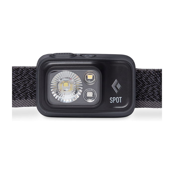 Black Diamond Spot 400 Frontal LED 400 Lúmenes, Impermeable IPX8, Con Cinta para Cabeza, Modos Alto/Bajo/Noche/Estroboscopio, Color Negro Black Diamond Spot 400 Frontal LED 400 Lúmenes, Impermeable IPX8, Con Cinta para Cabeza, Modos Alto/Bajo/Noche/Estroboscopio, Color Negro