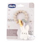 Chicco Anillo Suave Conejito con Sonajero y Mordedores de Silicona - Estimulación Sensorial Bebé 0+ Meses