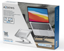 Aisens Soporte de Sobremesa XL Ajustable para Portátil y Tablet 10-17 Pulgadas, Plata