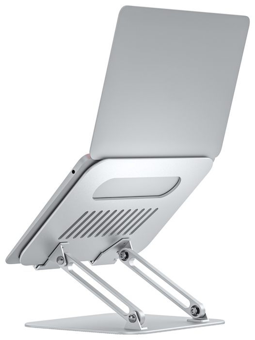 Aisens Soporte de Sobremesa XL Ajustable para Portátil y Tablet 10-17 Pulgadas, Plata