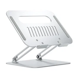 AISENS Soporte de Sobremesa Ajustable para Portátil y Tablet, 10-17 pulgadas, Plata, Aluminio