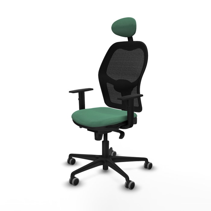 PIQUERAS Y CRESPO Silla de oficina Jorquera Verde esmeralda y Negro