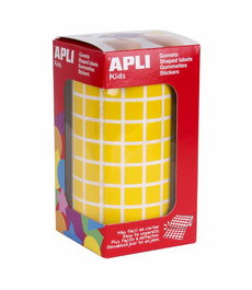 Apli Gomets Cuadrados 10mm Rollo Amarillo