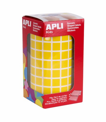 Apli Gomets Cuadrados 10mm Rollo Amarillo (6.372 unidades) Apli Gomets Cuadrados 10mm Rollo Amarillo (6.372 unidades)