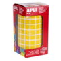 Apli Gomets Cuadrados 10mm Rollo Amarillo (6.372 unidades)