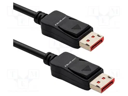QOLTEC Cable DisplayPort 2.1 de 0,5m, Negro