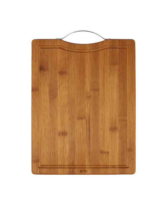 Inde Tabla Cortar Bambu Dark Con Asa 34.5 cm (12 Unidades)