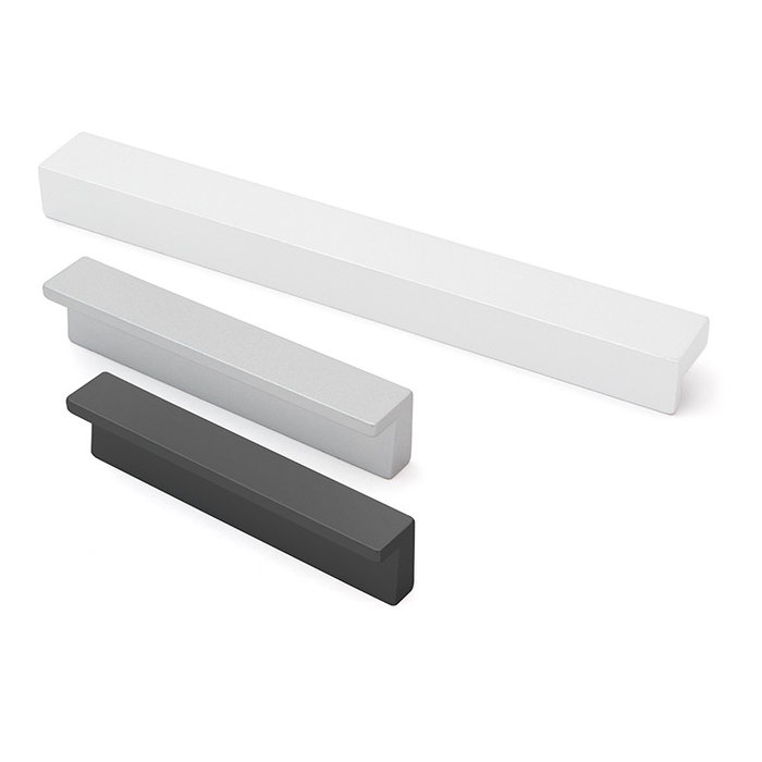 HERRAJES ALK Tirador Zamak Modelo Tizam Distancia 128mm Blanco Mate