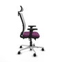 PIQUERAS Y CRESPO Silla de oficina Haches con mecanismo Sincro/Traslack Morado y Blanco