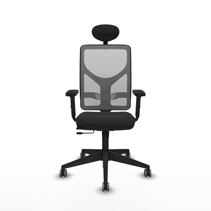 PIQUERAS Y CRESPO Silla de Oficina Motilla Negro y Gris con Mecanismo Sincro/Traslack PIQUERAS Y CRESPO Silla de Oficina Motilla Negro y Gris con Mecanismo Sincro/Traslack