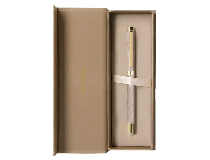 Belius Wild West Roller de Aluminio Beige Tinta Negra Punta 0.7mm con Diseño de Botas Vaqueras