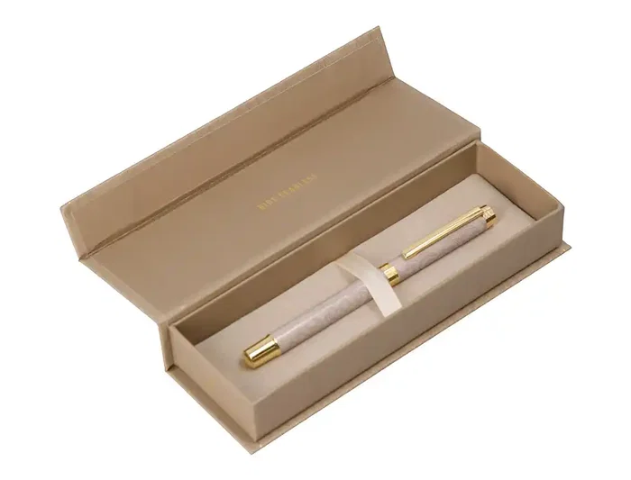 Belius Wild West Roller de Aluminio Beige Tinta Negra Punta 0.7mm con Diseño de Botas Vaqueras