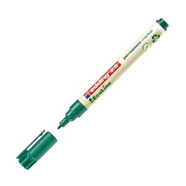Edding EcoLine 25 Marcador permanente verde punta cónica 1 mm
