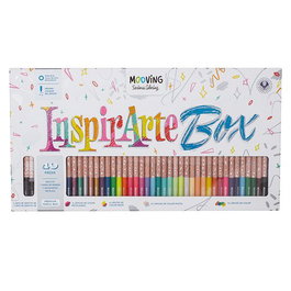 Lapices De Colores Mooving Set Inspirate Box 40 Piezas