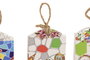 DKD Home Decor Termómetro de Gres Dorado con Lagartija