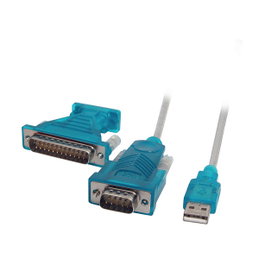 EFB Elektronik EB853C Convertidor USB 2.0 a RS232 con conector DB9, Azul