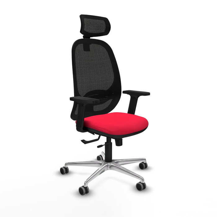 PIQUERAS Y CRESPO Silla de oficina Cilanco con mecanismo Sincro/Traslack Rojo y Negro PIQUERAS Y CRESPO Silla de oficina Cilanco con mecanismo Sincro/Traslack Rojo y Negro