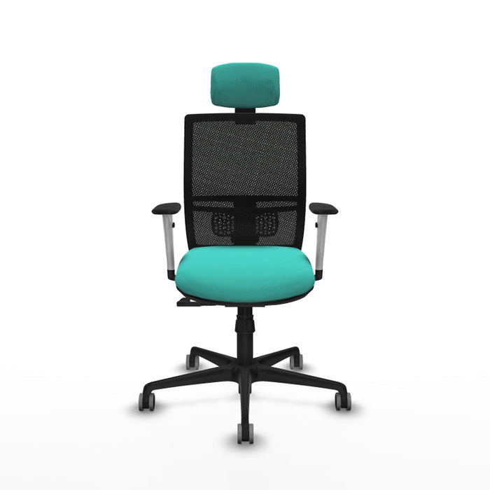 PIQUERAS Y CRESPO Silla de oficina Yunquera con mecanismo Sincro, Turquesa y Negro PIQUERAS Y CRESPO Silla de oficina Yunquera con mecanismo Sincro, Turquesa y Negro