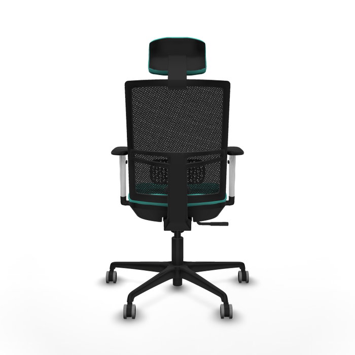 PIQUERAS Y CRESPO Silla de oficina Yunquera con mecanismo Sincro, Turquesa y Negro PIQUERAS Y CRESPO Silla de oficina Yunquera con mecanismo Sincro, Turquesa y Negro