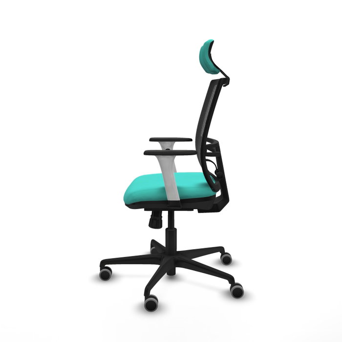 PIQUERAS Y CRESPO Silla de oficina Yunquera con mecanismo Sincro, Turquesa y Negro PIQUERAS Y CRESPO Silla de oficina Yunquera con mecanismo Sincro, Turquesa y Negro