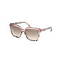 Guess By Marciano GM00009 Gafas de Sol Mujer Rosa Animal Print Cuadradas 58 mm
