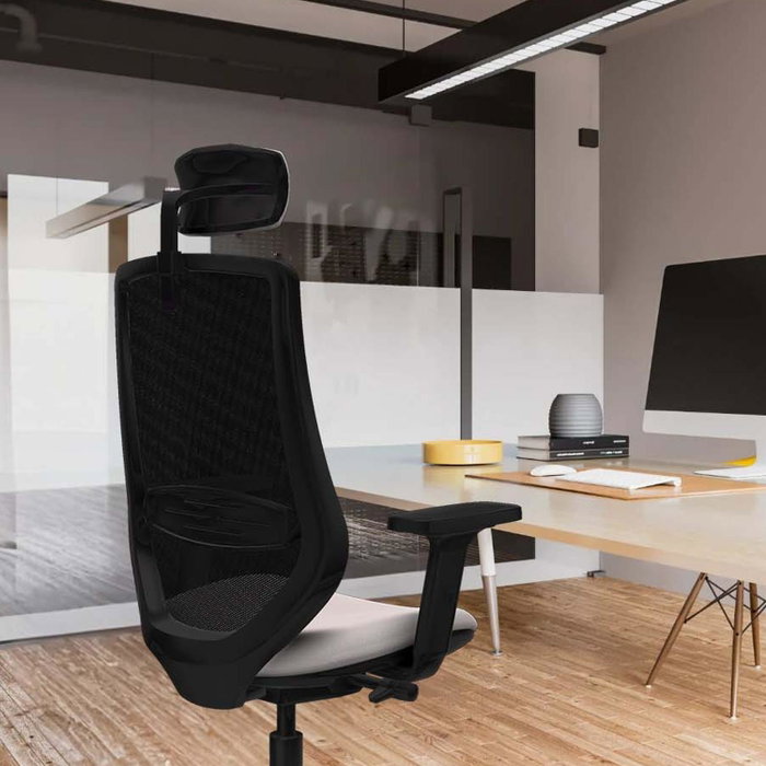 PIQUERAS Y CRESPO Silla de oficina Mardos con mecanismo Sincro/Traslack Gris y Negro PIQUERAS Y CRESPO Silla de oficina Mardos con mecanismo Sincro/Traslack Gris y Negro