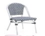 DKD Home Decor Silla de Aluminio y Ratán Sintético Azul