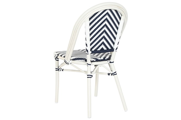 DKD Home Decor Silla de Aluminio y Ratán Sintético Azul DKD Home Decor Silla de Aluminio y Ratán Sintético Azul