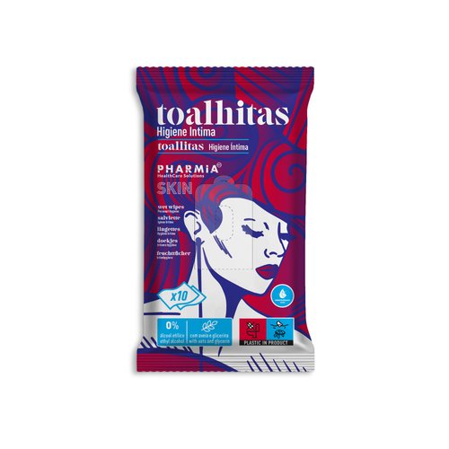 Toallita Pharmia Skin Higiene Intima Paquete De 10