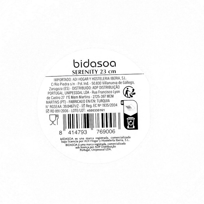 Bidasoa Ensaladera Serenity Hydrozero 23 cm Blanco Bidasoa Ensaladera Serenity Hydrozero 23 cm Blanco