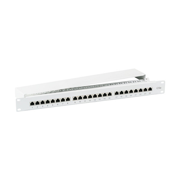 EFB Elektronik Patchpanel STP 24xRJ45 Cat.5e 19 1HE Gris EFB Elektronik Patchpanel STP 24xRJ45 Cat.5e 19 1HE Gris